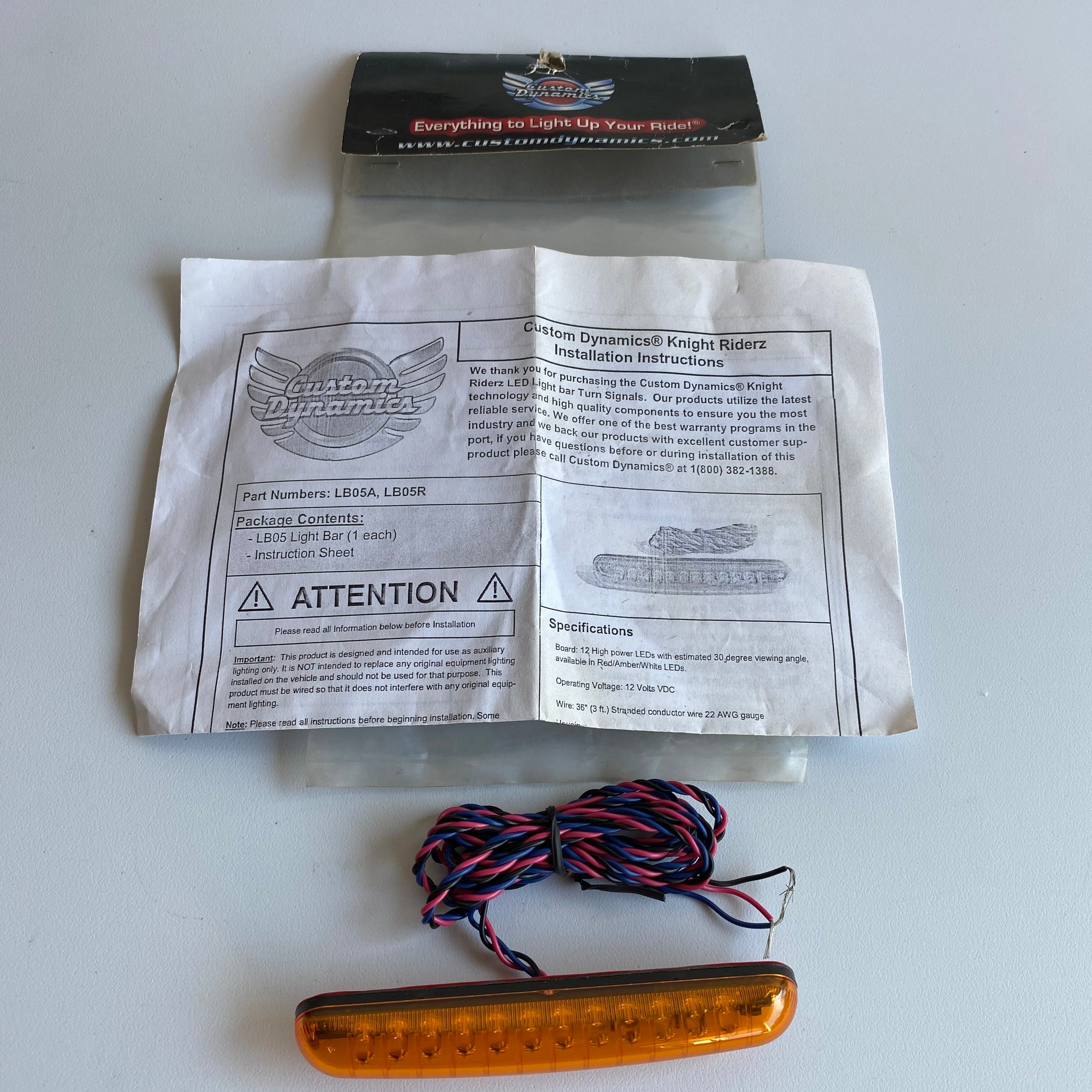 Barette de clignotant séquentiel a LED Harley Davidson REF MCS : 536435