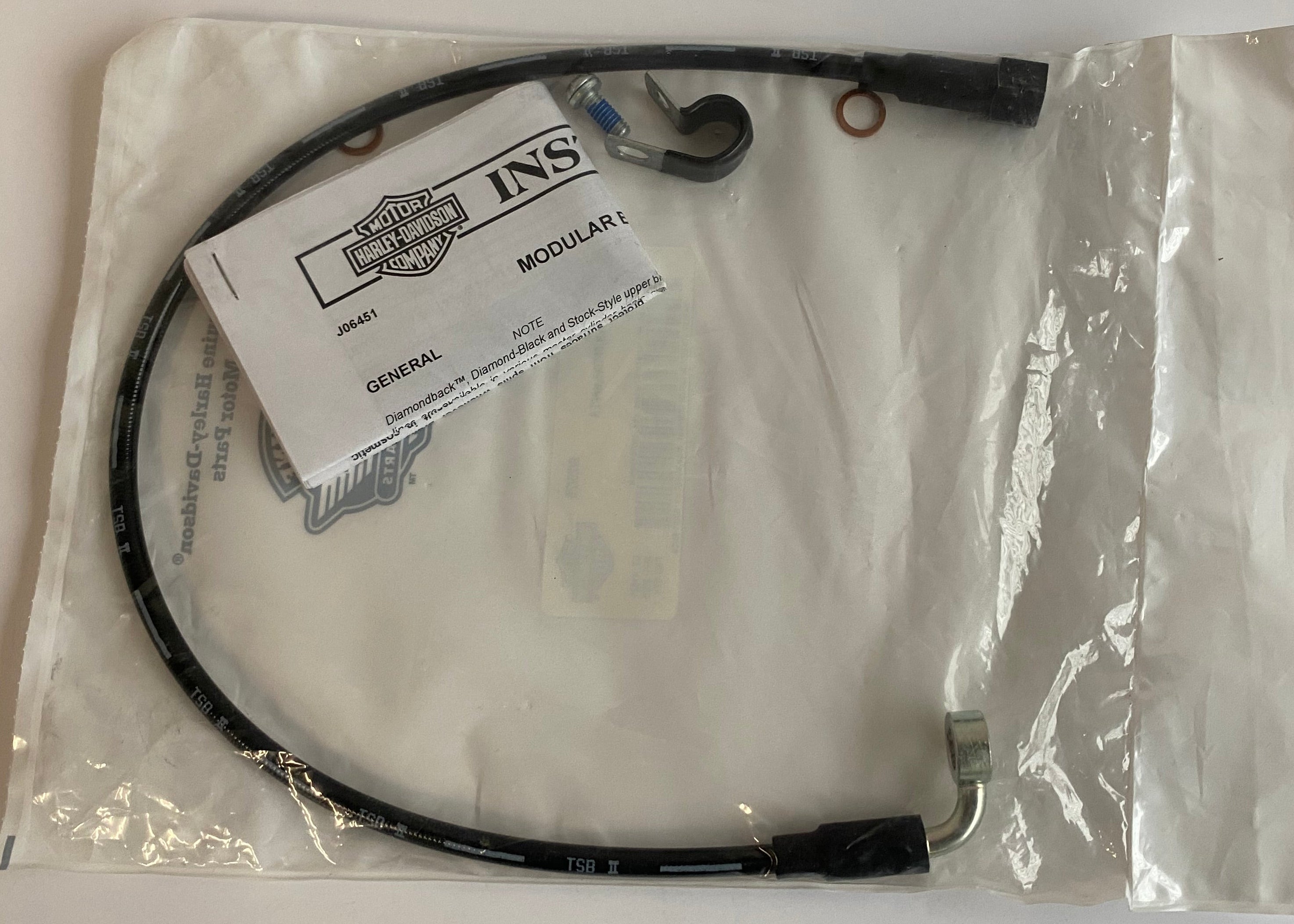 Durite de frein avant supérieur 59 cm Softail Harley Davidson REF OEM 41800707A