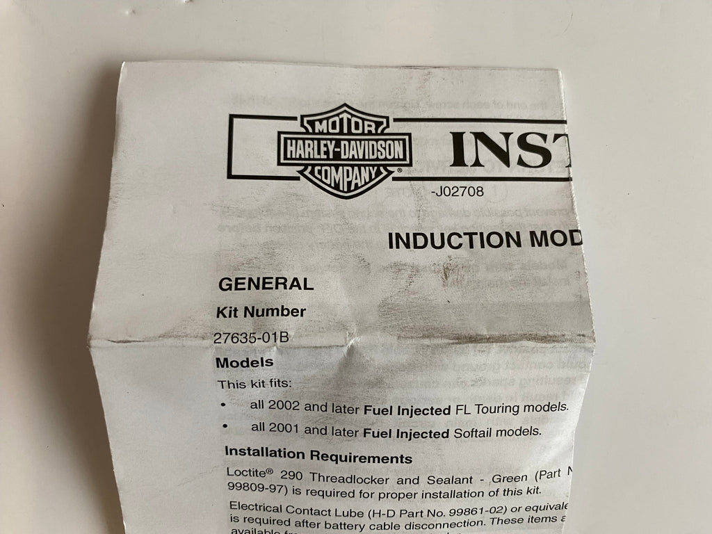 Kit de réparation corps injection Delphi Harley Davidson REF OEM 27635-01B
