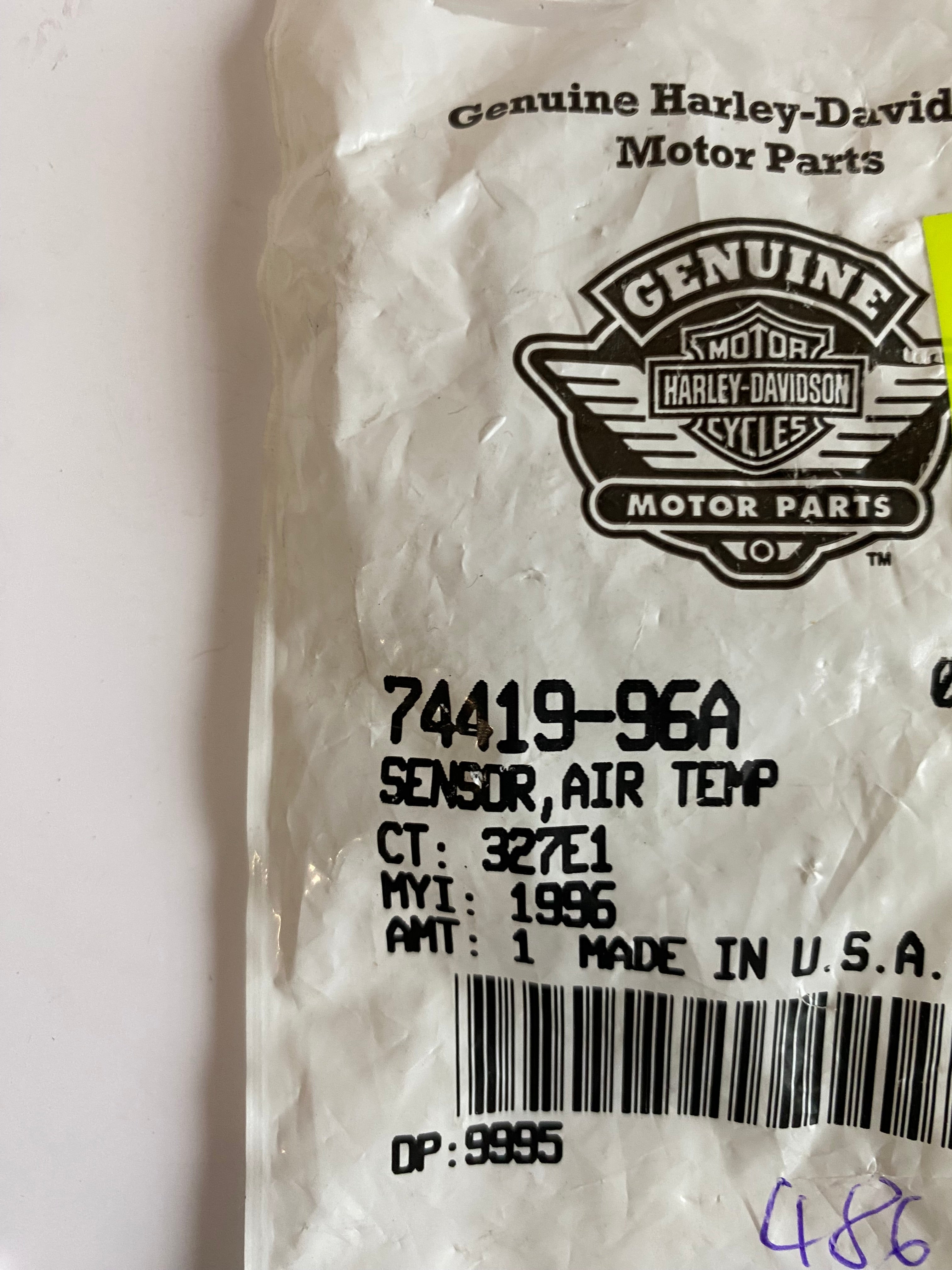 Sonde de température extérieur fairing Touring Harley Davidson REF OEM 74419-96A