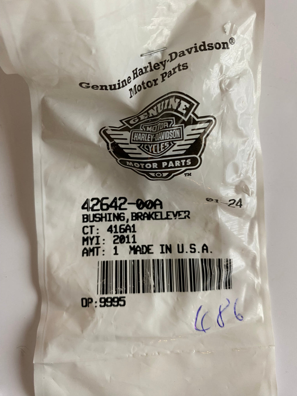 Bague axe sélecteur de vitesses Touring Harley Davidson REF OEM 42642-00A