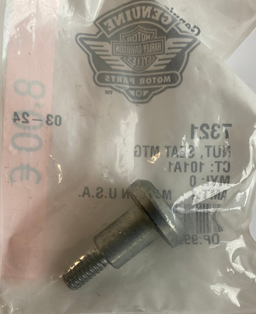 Vis fixation selle Dyna Wide Glide Harley Davidson REF OEM 7321