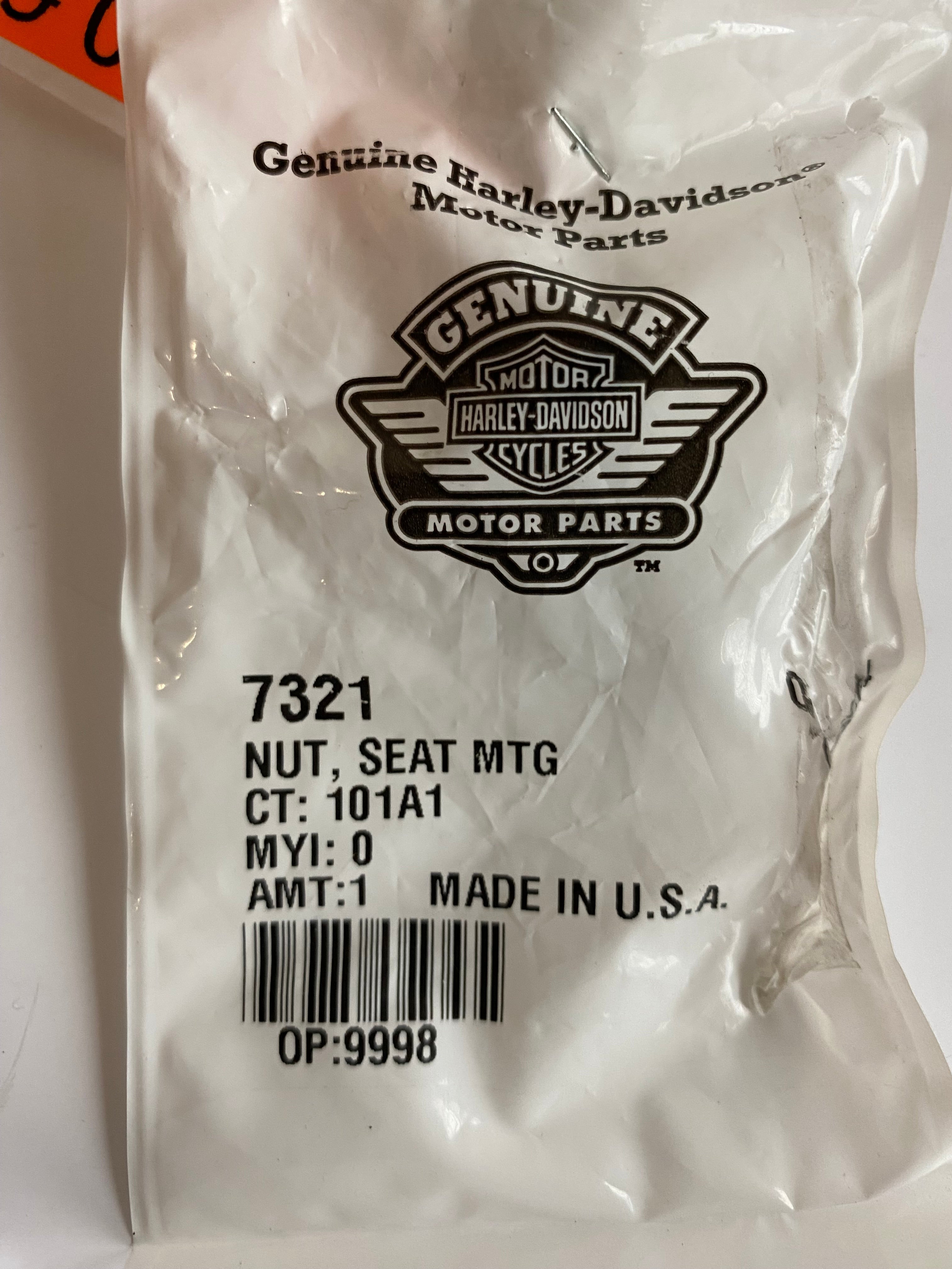 Vis fixation selle Dyna Wide Glide Harley Davidson REF OEM 7321