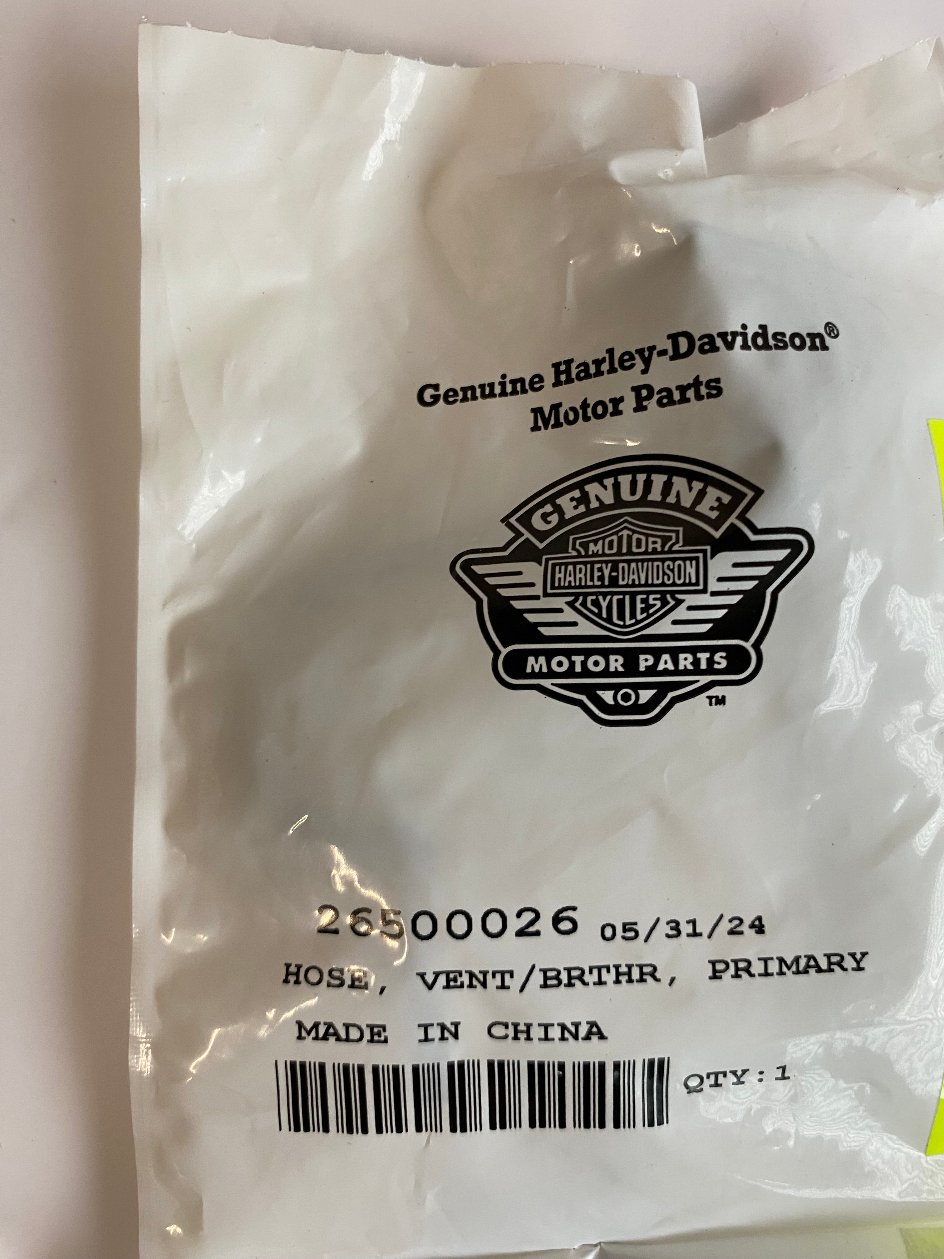 Durite mise à l'air primaire Touring Harley Davidson REF OEM 26500026