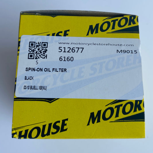 Filtre à huile noir Buell XB REF OEM 63806-00Y