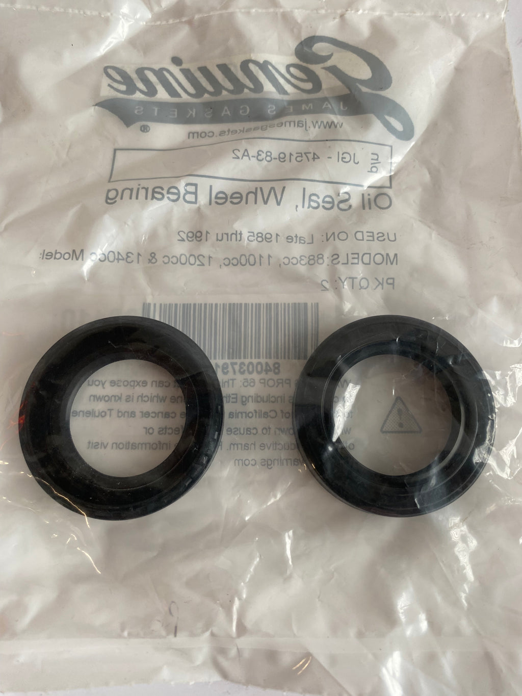 Satz mit 2 Wellendichtringen für Rad & Schwinge Harley Davidson OEM-Nr. 47519-83A
