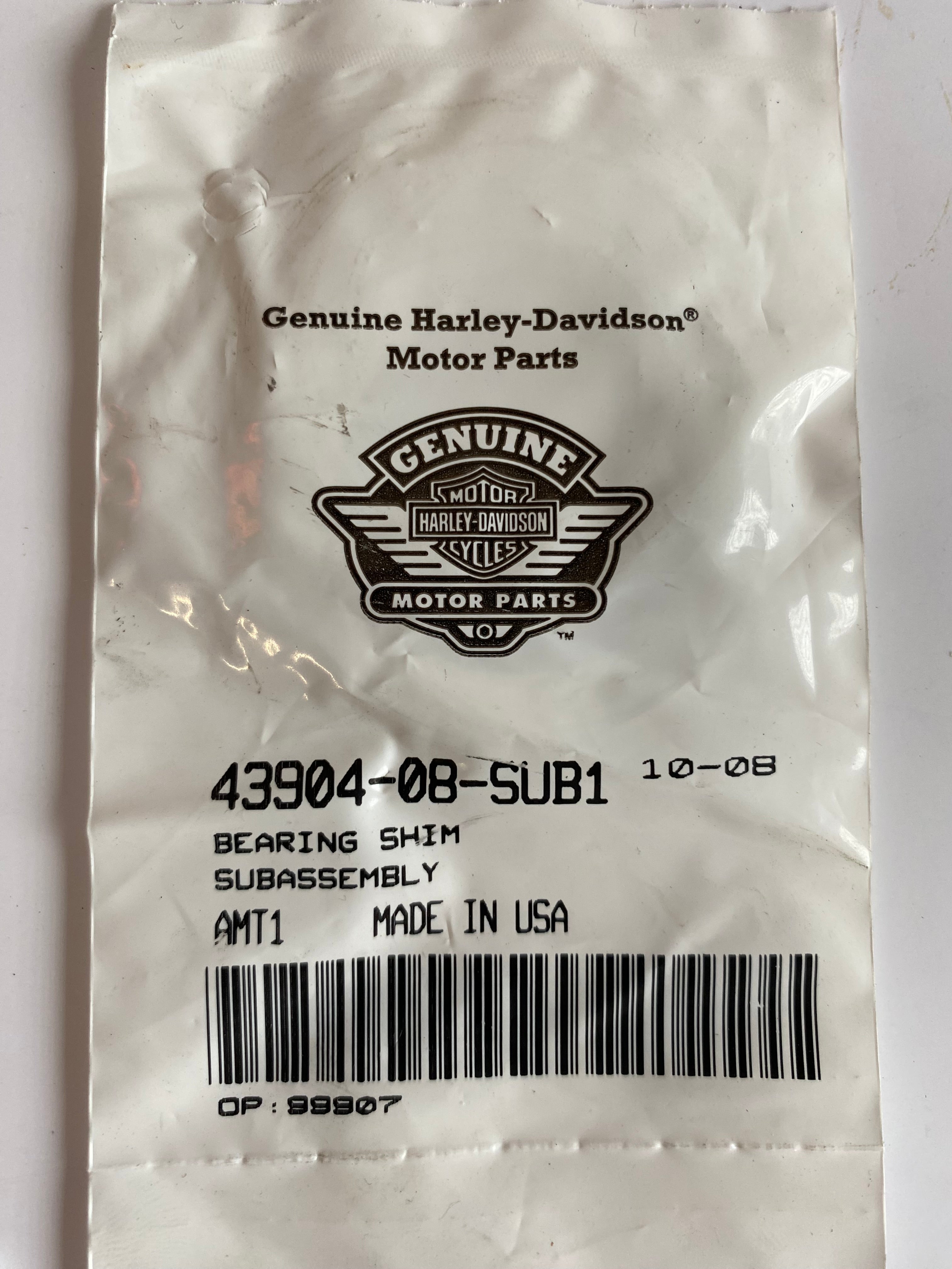 Entretoise cale roulement de roue arrière  Harley Davidson REF OEM 43904-08