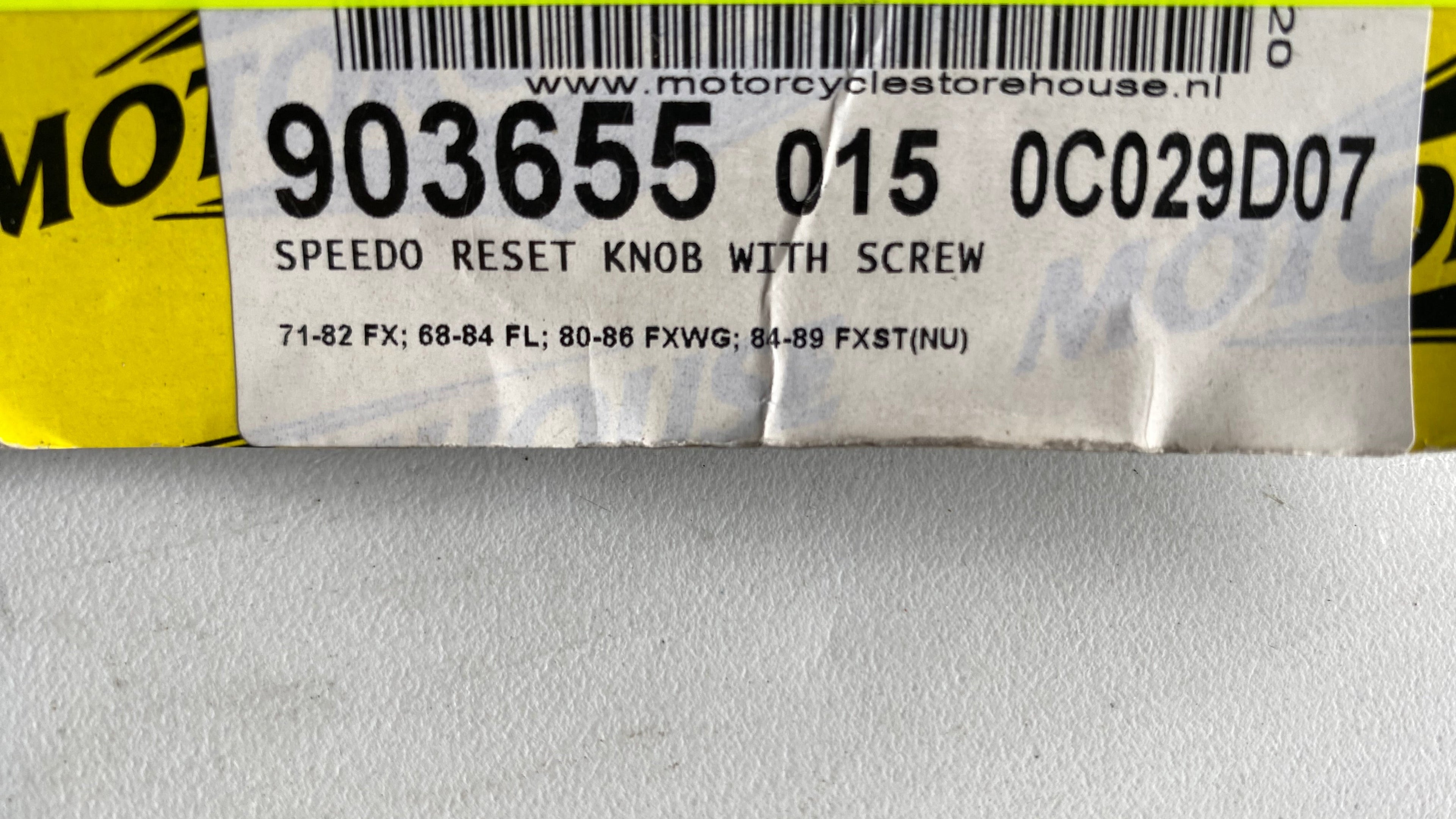 Molette reset compteur Harley Davidson REF OEM 67215-68 & Vis 67217-68