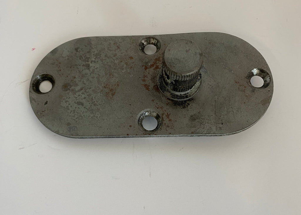 Trappe inspection primaire avec support cale pied cannelé Shovelhead Harley Davidson REF OEM 60574-65