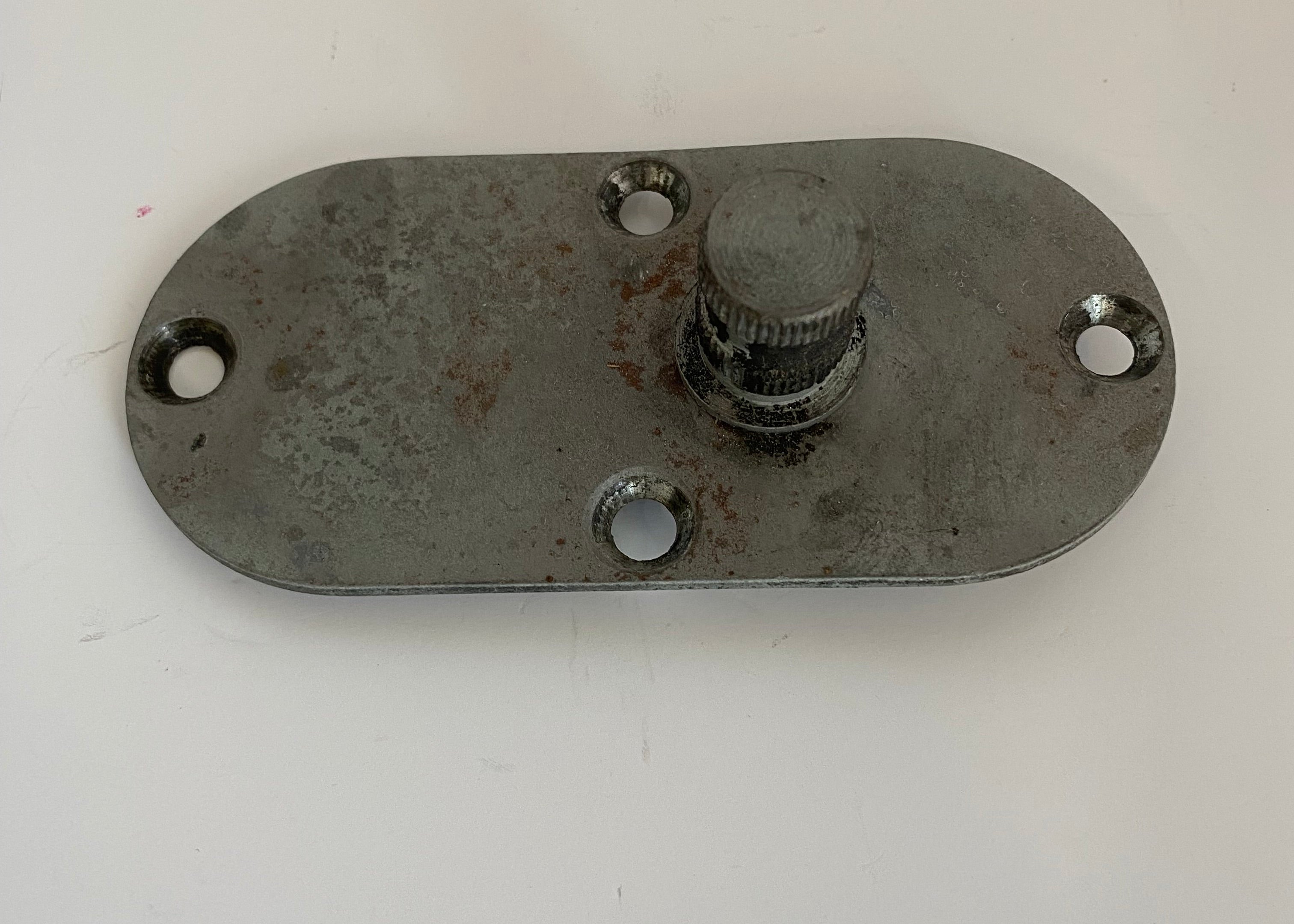 Trappe inspection primaire avec support cale pied cannelé Shovelhead Harley Davidson REF OEM 60574-65