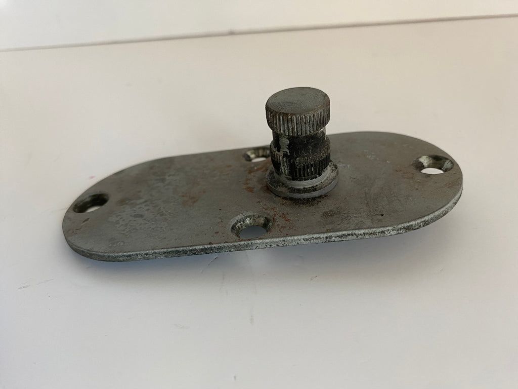 Trappe inspection primaire avec support cale pied cannelé Shovelhead Harley Davidson REF OEM 60574-65