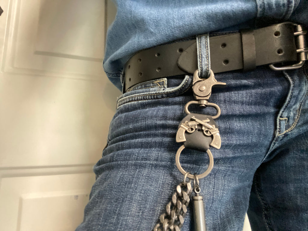 Chaine de portefeuille double révolvers Harley Davidson