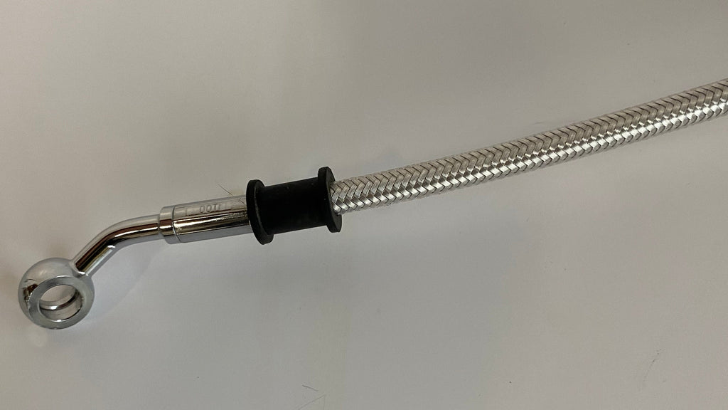 Durite de frein arrière rallongé inox et chrome Softail Harley Davidson REF 44970-07