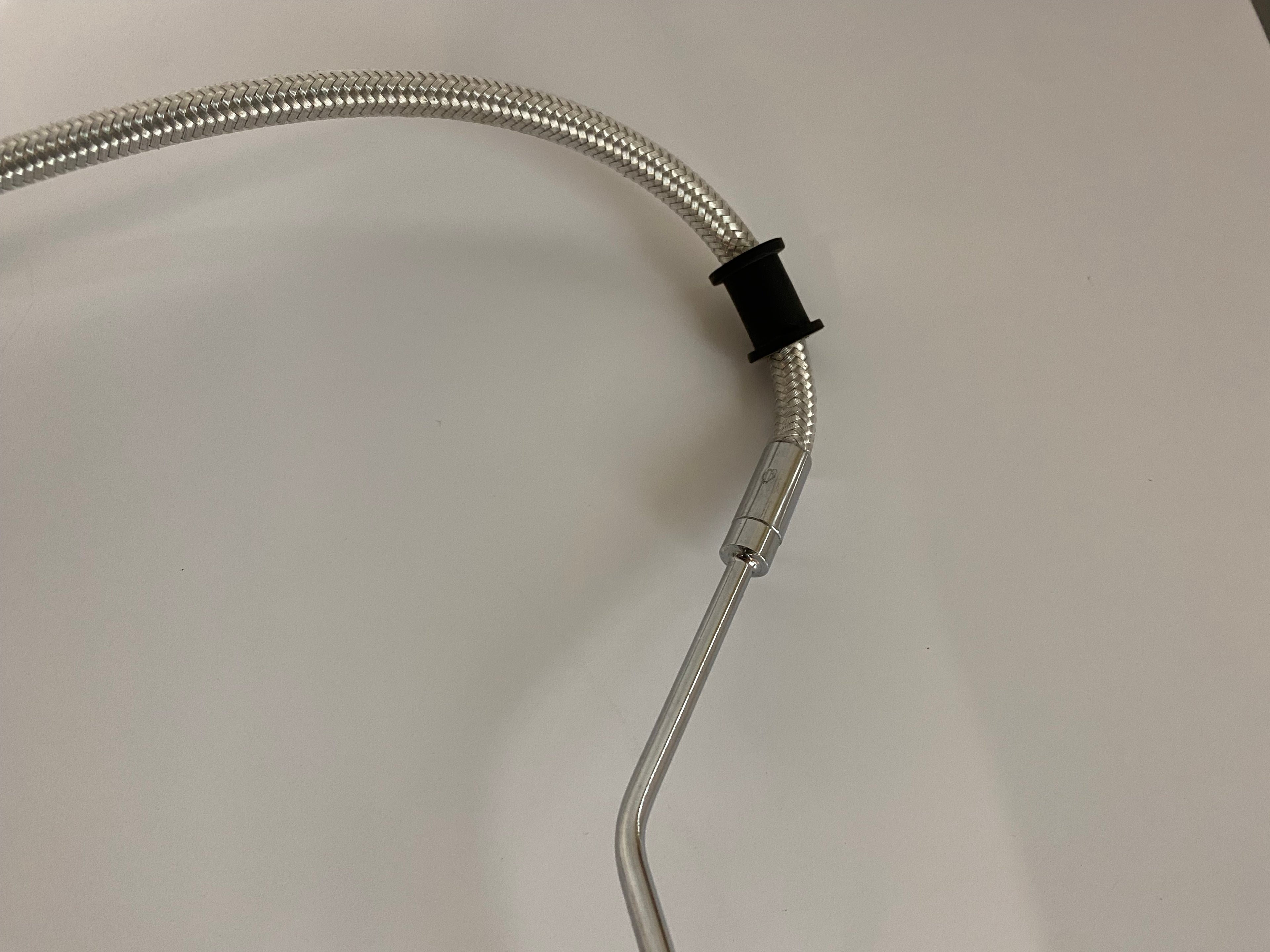 Durite de frein arrière rallongé inox et chrome Softail Harley Davidson REF 44970-07