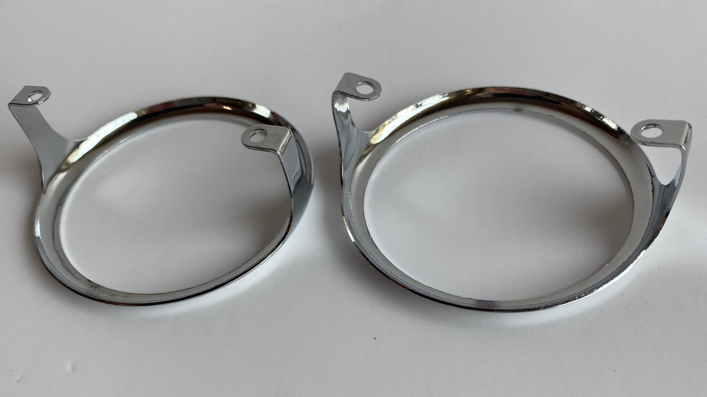 Cerclages chromés de clignotants Harley Davidson