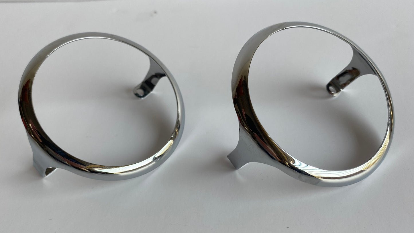 Cerclages chromés de clignotants Harley Davidson