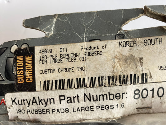 Kit de 8 caoutchoucs cales pieds Kuryakyn Harley Davidson REF Kuryakyn 8010