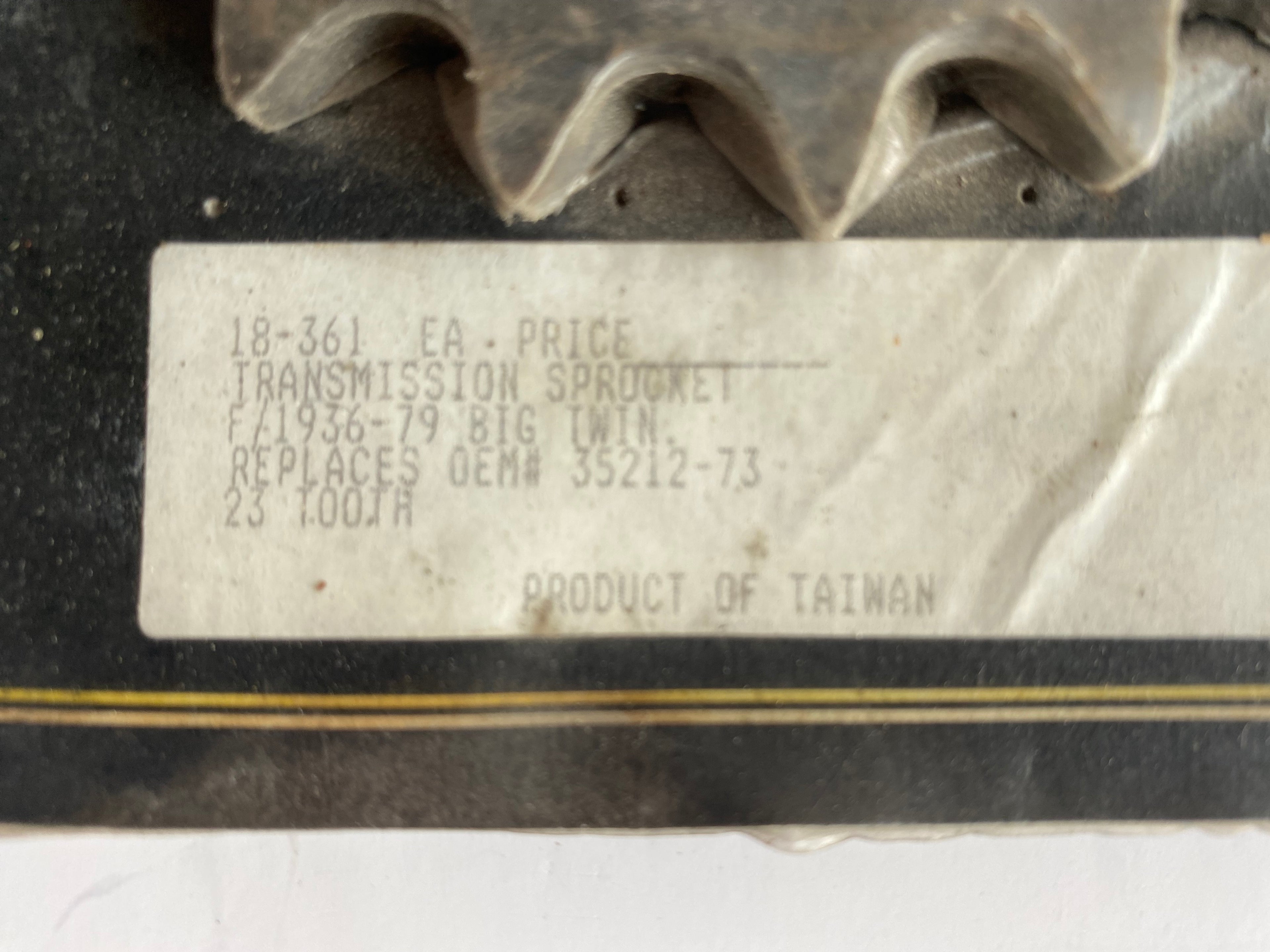 Pignon 23 dents Panhead / Shovelhead Harley Davidson REF OEM 35212-73