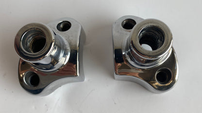 Jeu de risers chromés inférieur Harley Davidson REF OEM 56122-77 & 56124-77