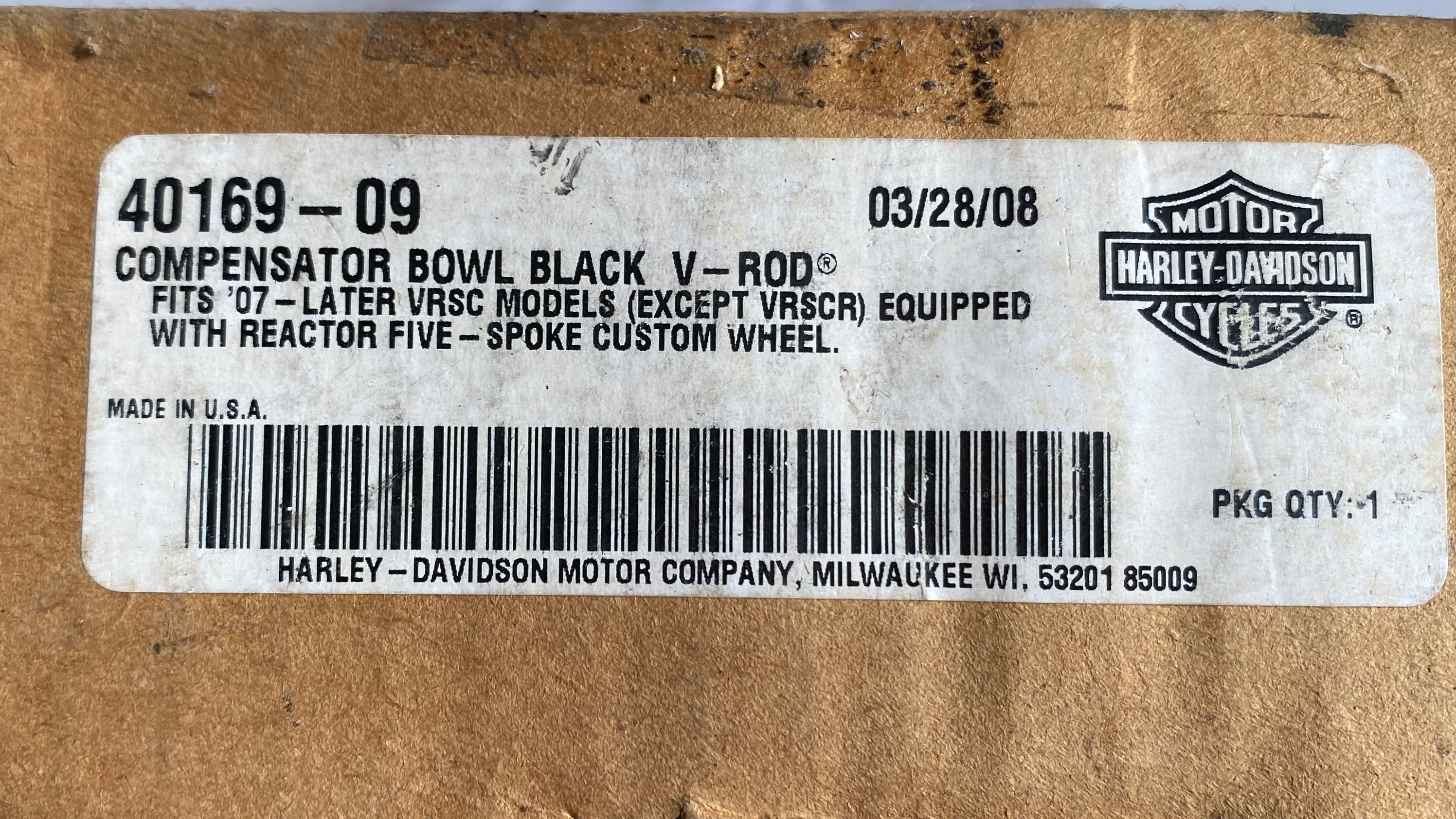 Kompensatorstütze Hinterradriemenscheibe VROD Harley Davidson REF OEM 40169-09