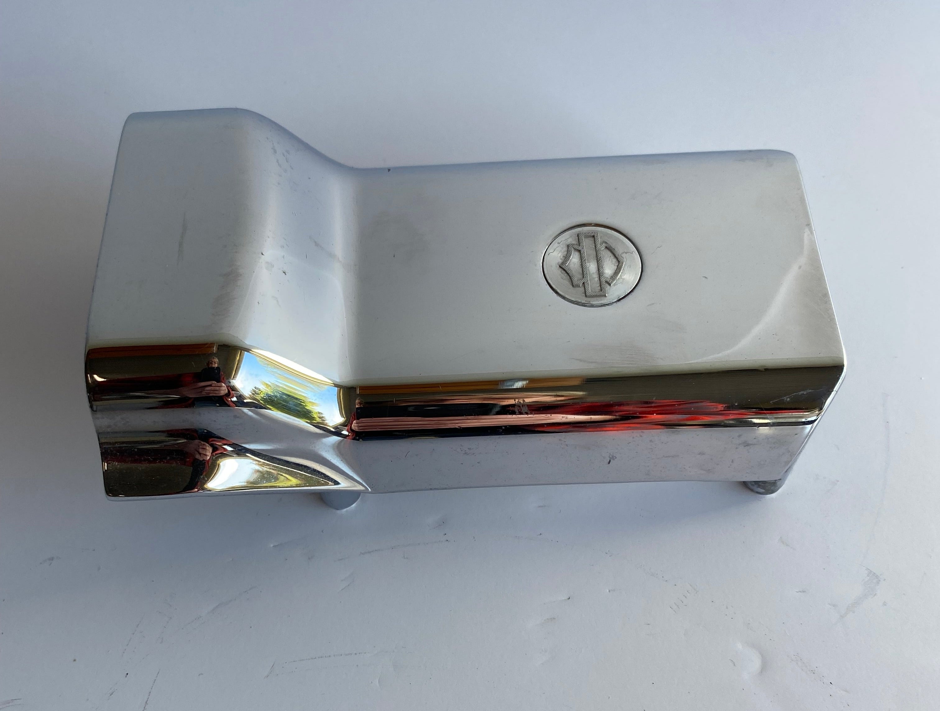 Cache risers avant chromé Harley Davidson REF OEM : 67898-96