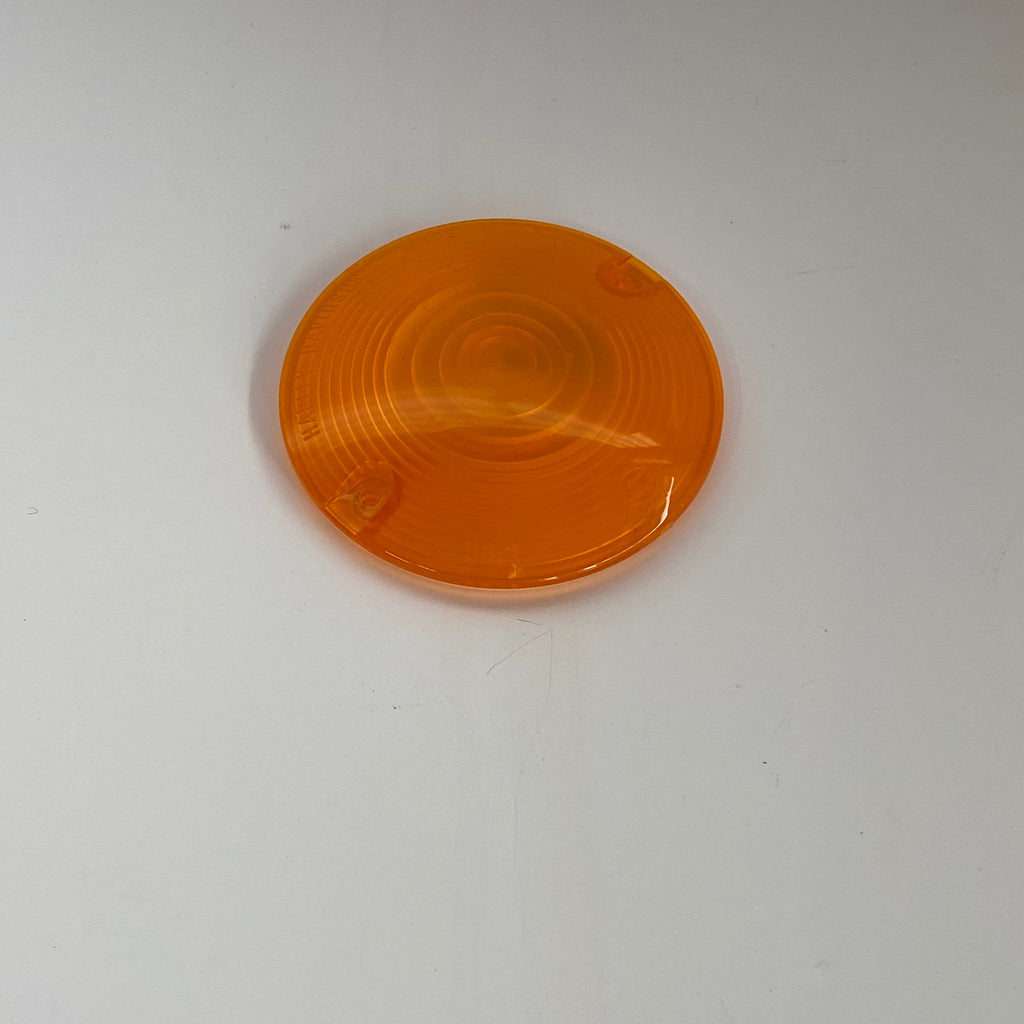 Harley Davidson Turn Signal Flat Orange Lens 3-1/4" OEM 68506-92