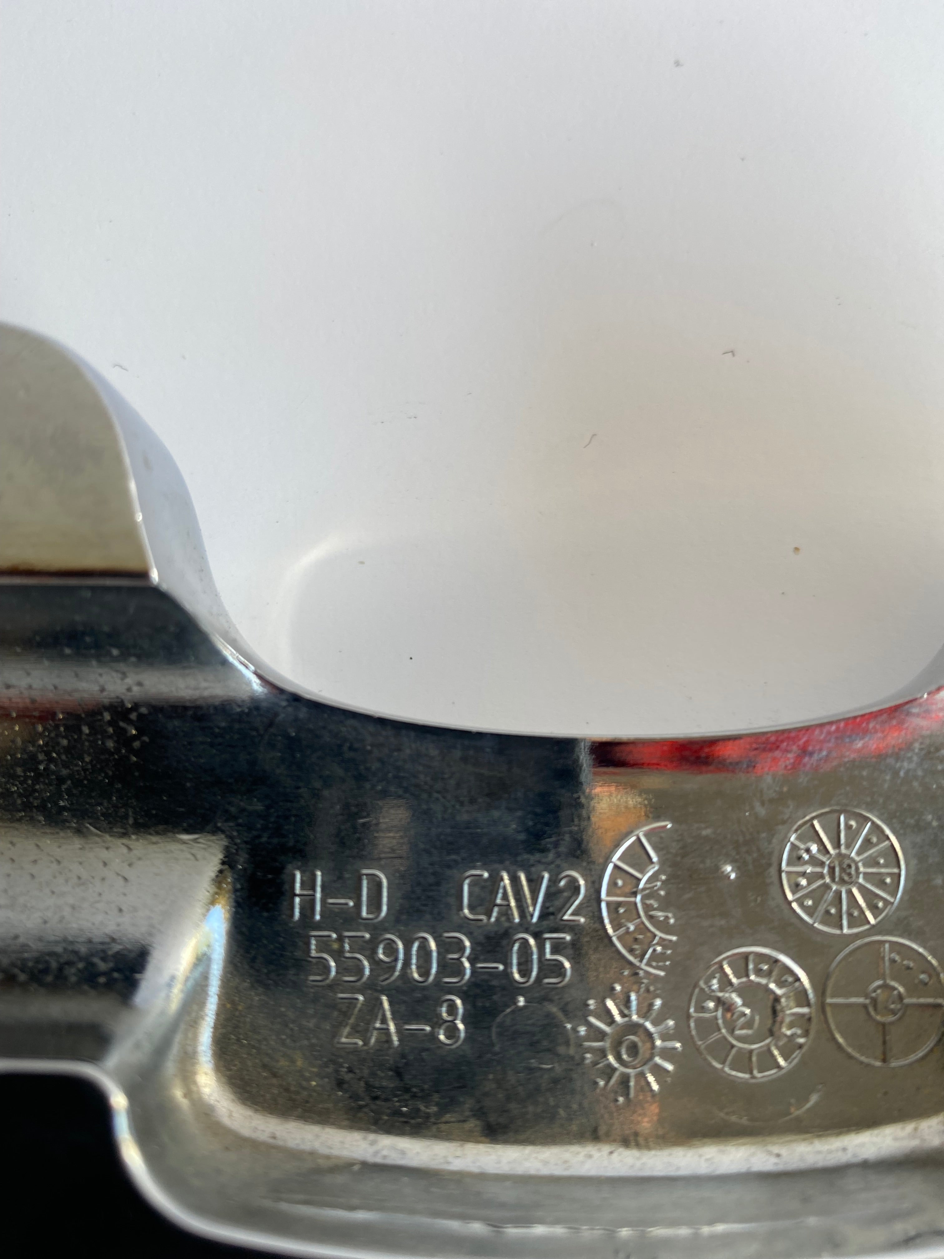 Pontet de risers chromé Harley Davidson REF OEM : 55903-05