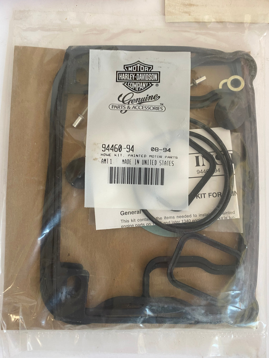 Jeu 2 intercalaires rouges de caches culbuteurs Evo 1340 Harley Davidson REF 94459-93LF