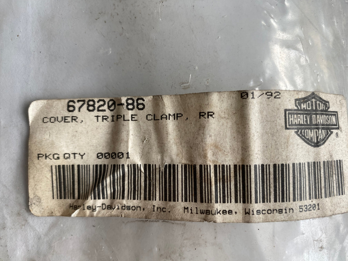 Cache arrière droit fourche Softail Harley Davidson REF OEM 67820-86 & 67814-86