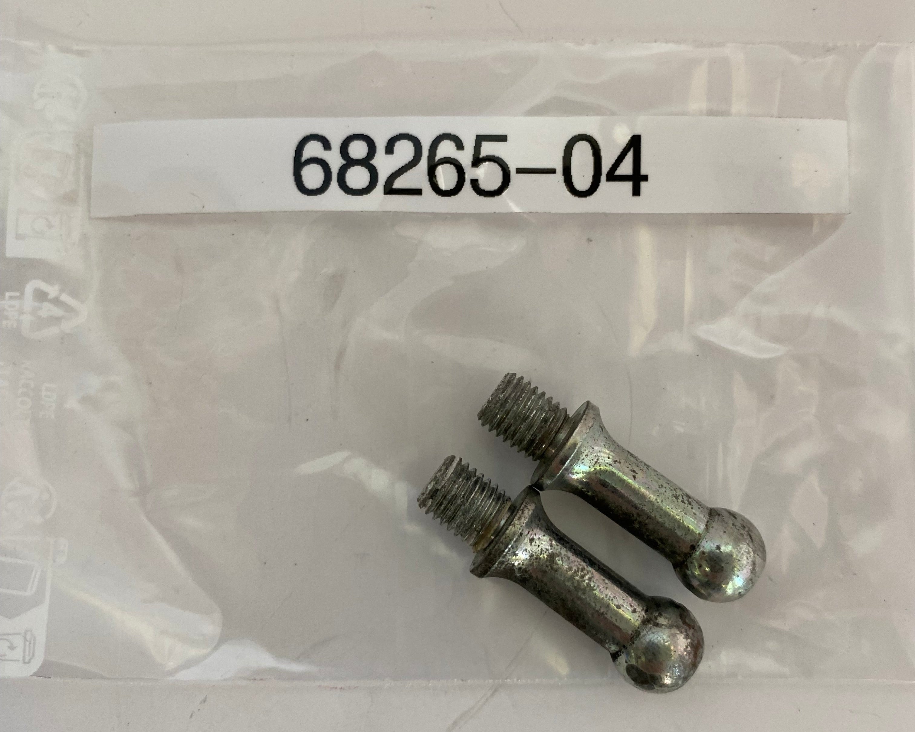 jeu de 2 tiges rotules de clignotants avants Harley Davidson REF OEM 68265-04