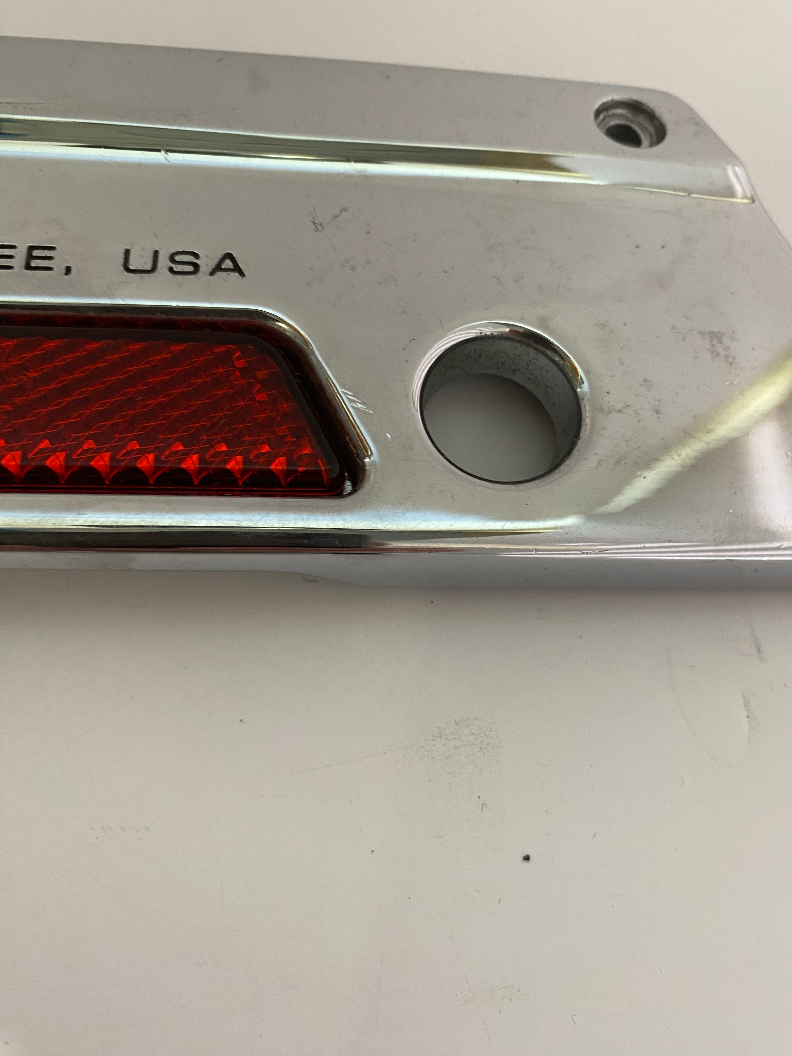 Harley Davidson left saddlebag hinge cover REF OEM: 90603-93A