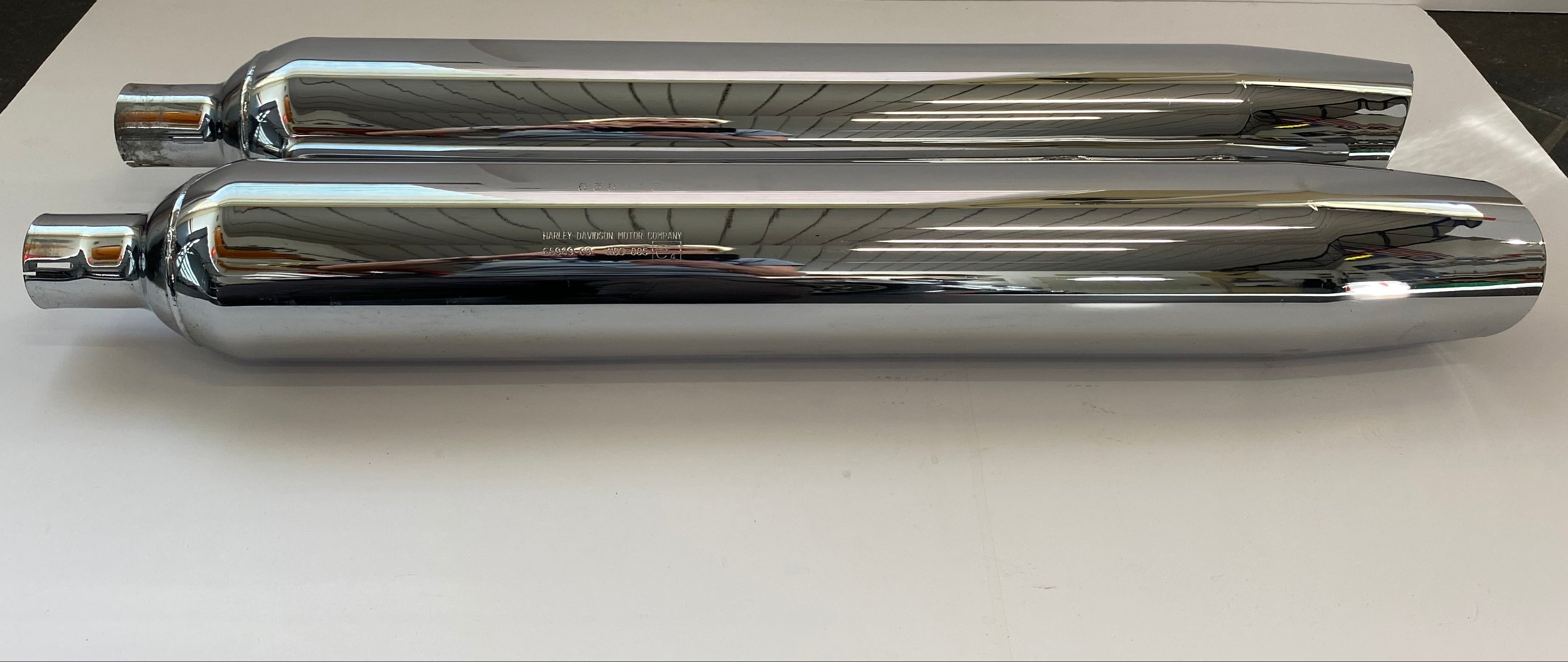 Genuine Harley Davidson Touring exhaust silencer set OEM REF 65863-07 & 65949-07