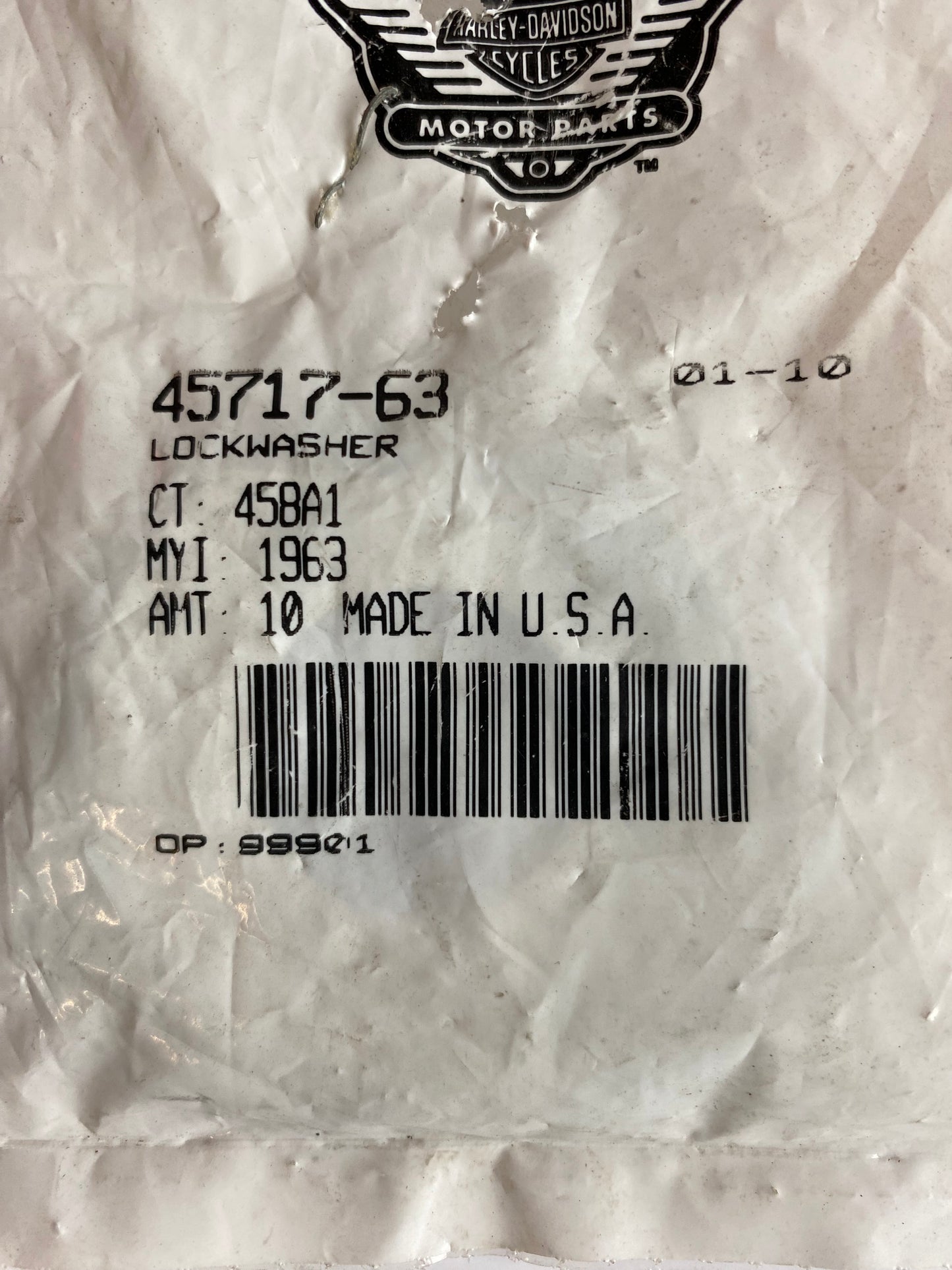 Rondelle de frein écrou direction Harley Davidson REF OEM 45717-63