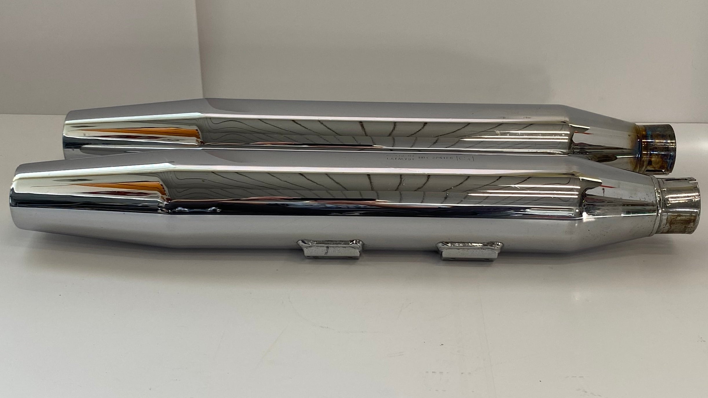 Harley Davidson Softail Fat Boy Exhaust Muffler Set OEM REF 65939-07 & 65950-07