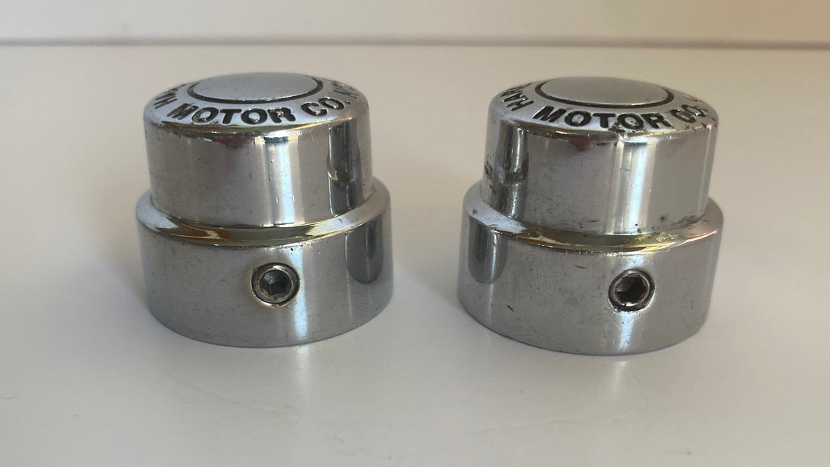 Jeu de caches axe roues chromés HD Motor Co Harley Davidson REF 43864-86A