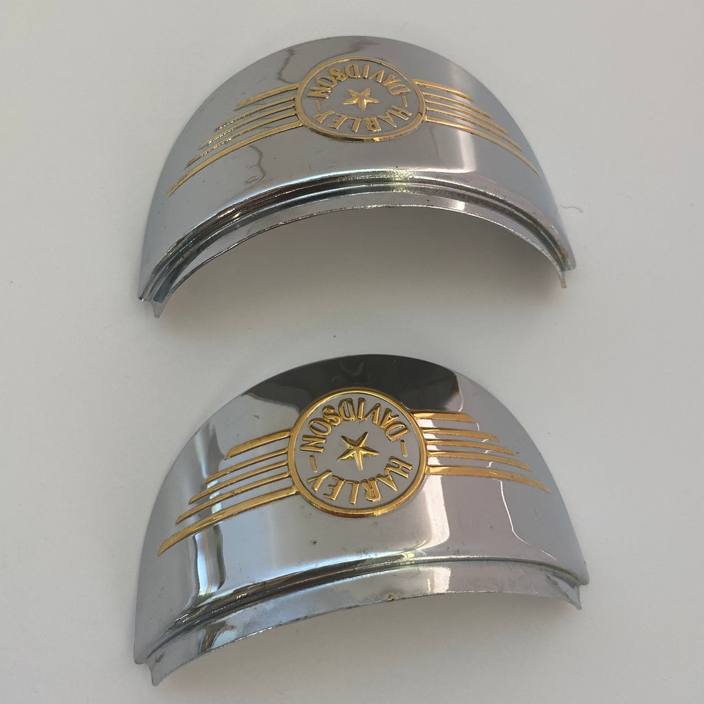 Jeu de 4 casquettes chromées Logo Fat Boy Harley Davidson REF 68088-96