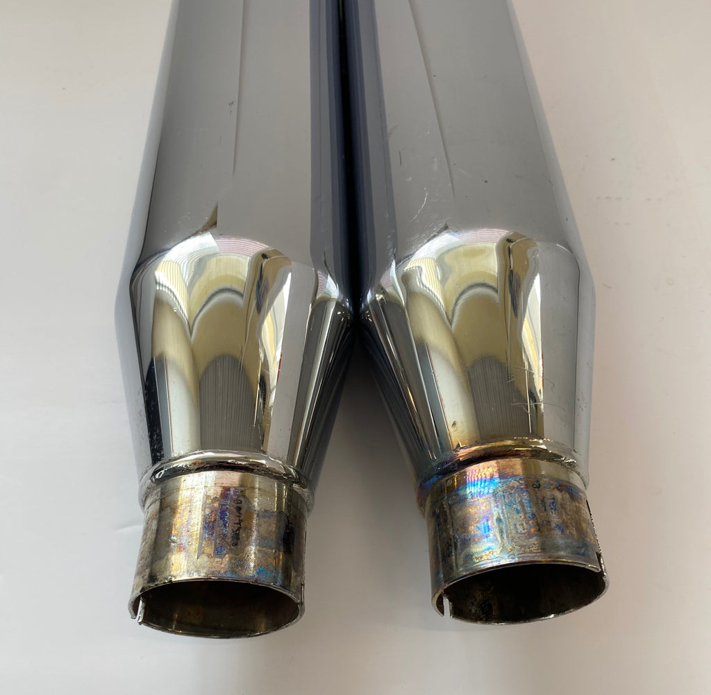 Harley Davidson Softail Fat Boy Exhaust Muffler Set OEM REF 65939-07 & 65950-07