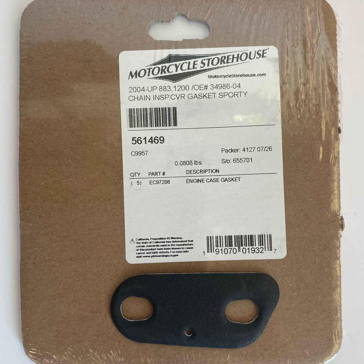 Joint trappe inspection Sportster Harley Davidson REF OEM 34986-04