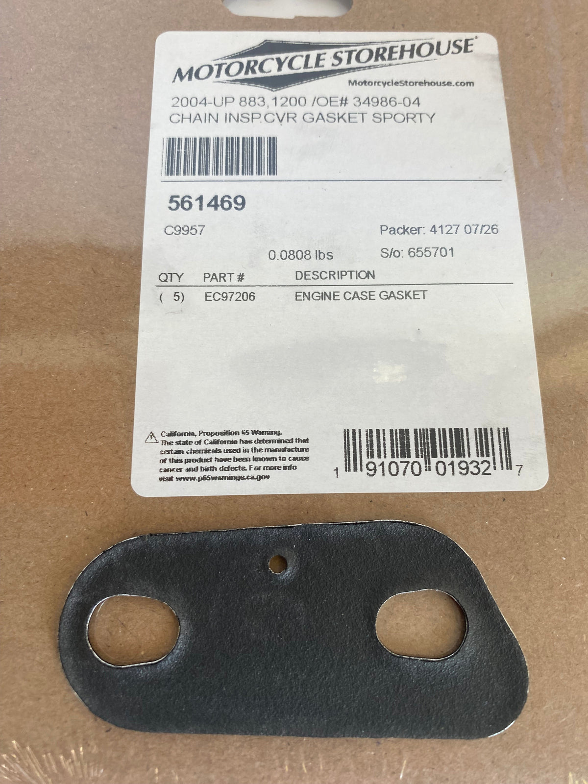 Joint trappe inspection Sportster Harley Davidson REF OEM 34986-04