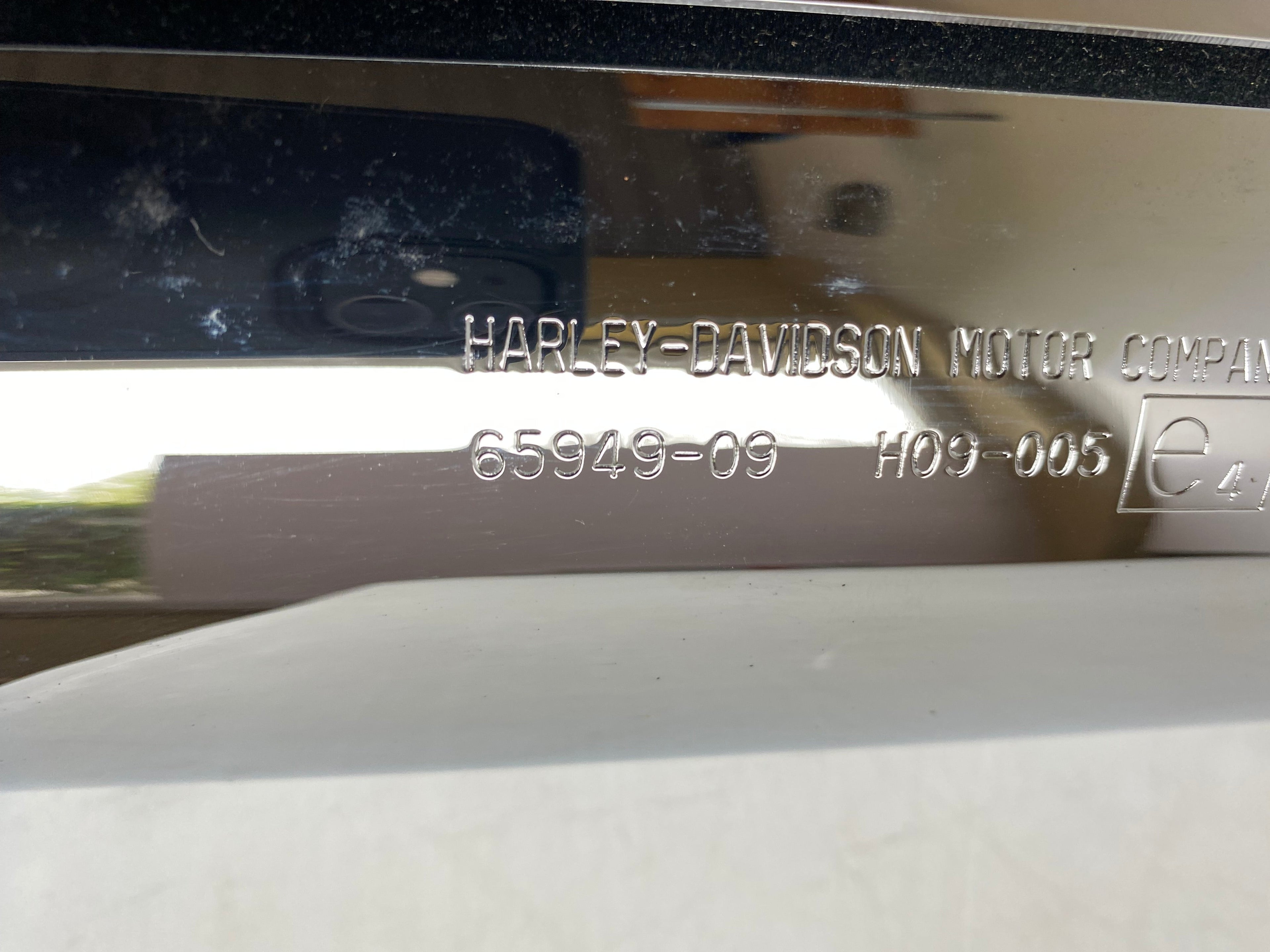 Original Harley Davidson Touring Auspuffendtopf links OEM 65949-09