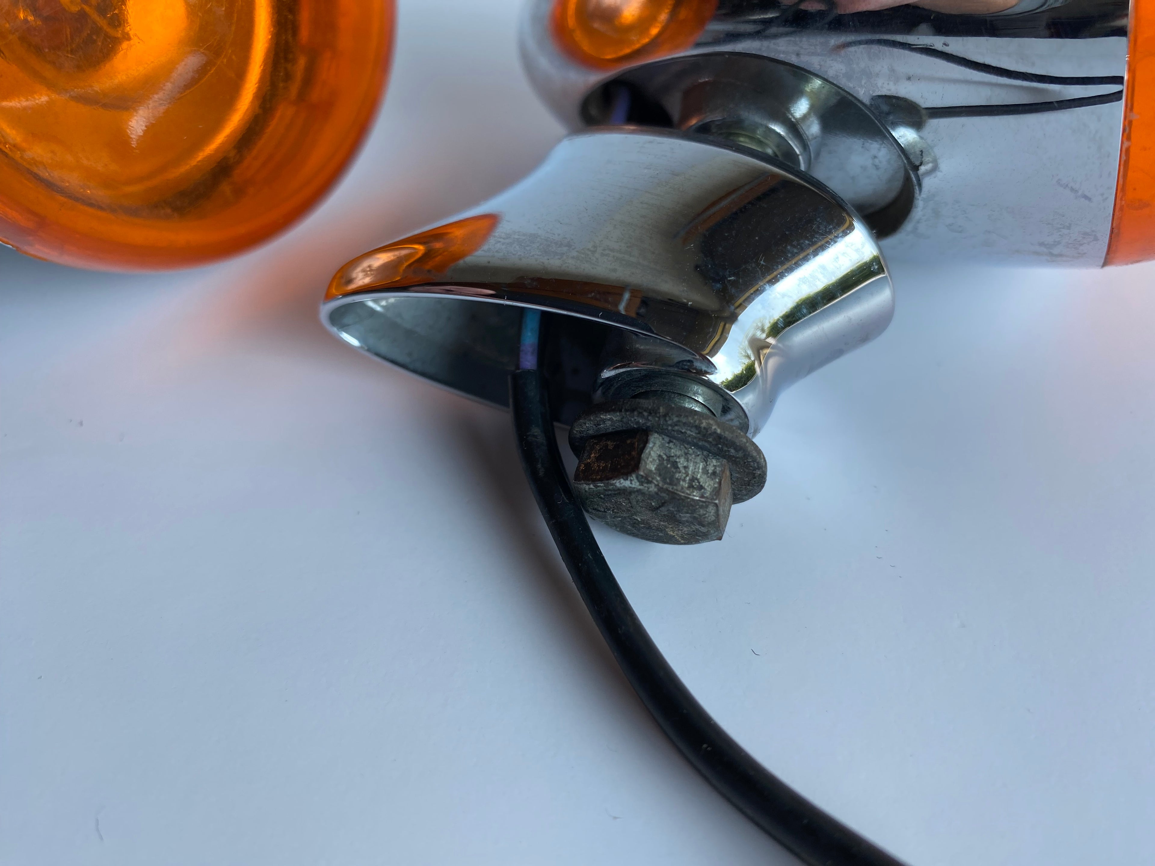 Harley Davidson Chrome Front Turn Signal Set OEM REF: 68978-00