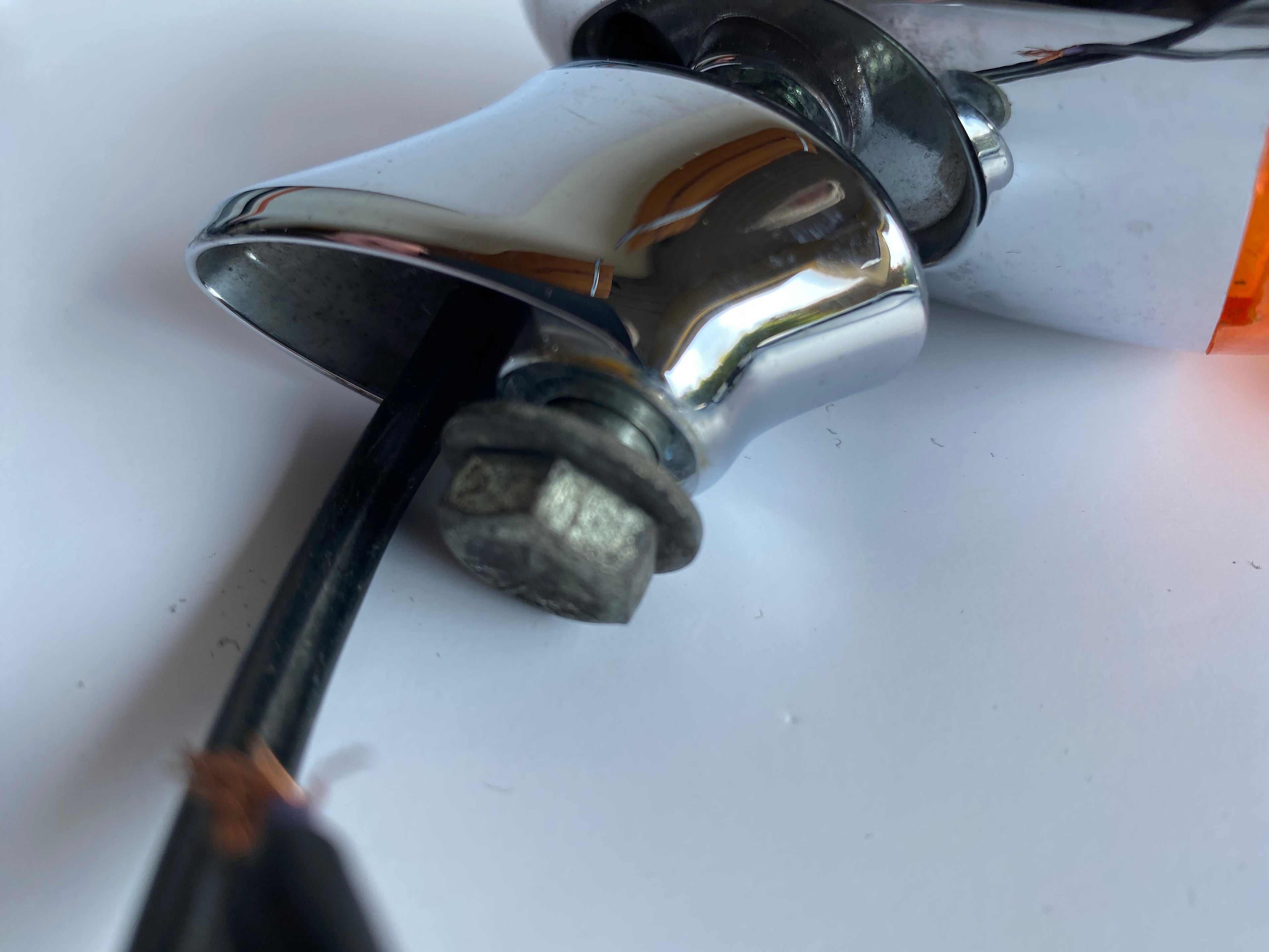 Harley Davidson Chrome Front Turn Signal Set OEM REF: 68978-00