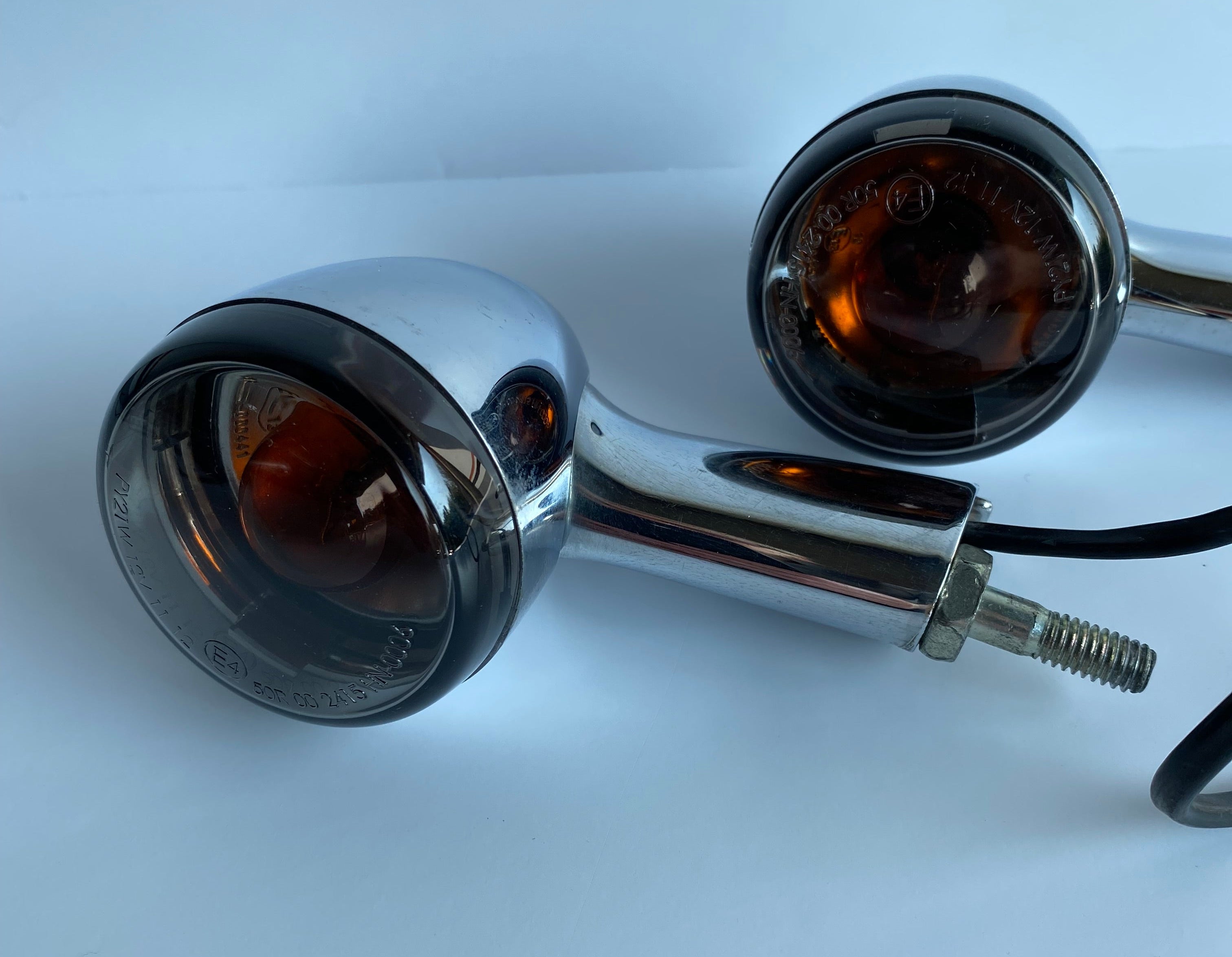 Harley Davidson Chrome Rear Turn Signal Set OEM REF: 68978-00