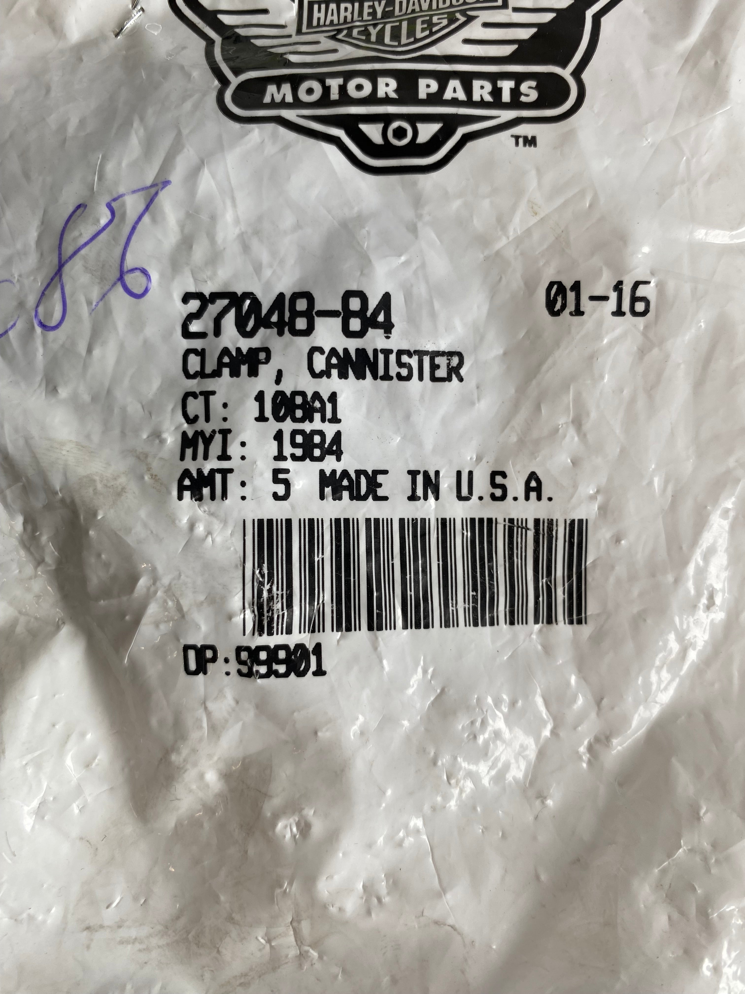 Collier de serrage inférieur fairing pare jambe Harley Davidson REF OEM 27048-84