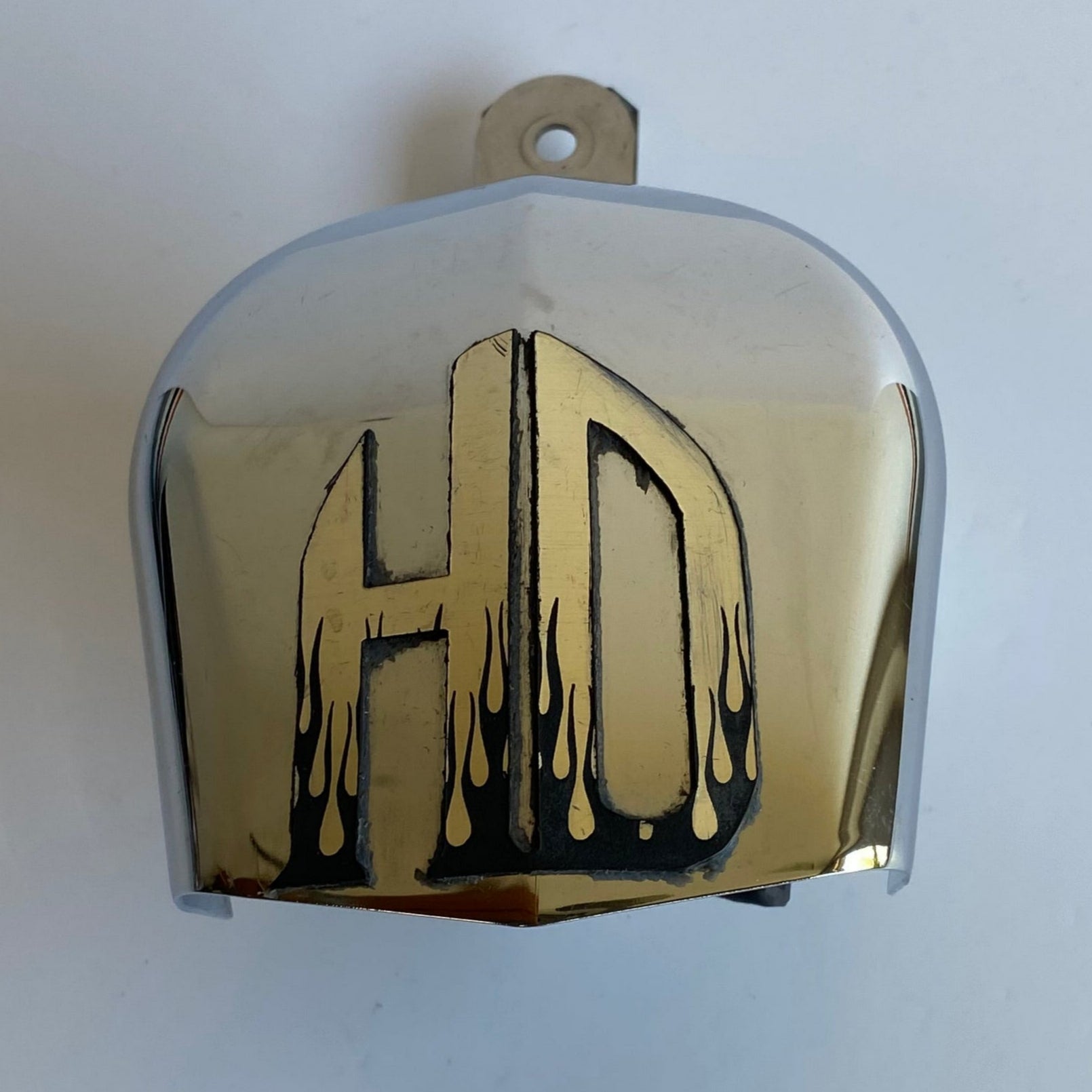 Klaxon et cache chromé Harley Davidson REF OEM :  61300478A / 69060-90H