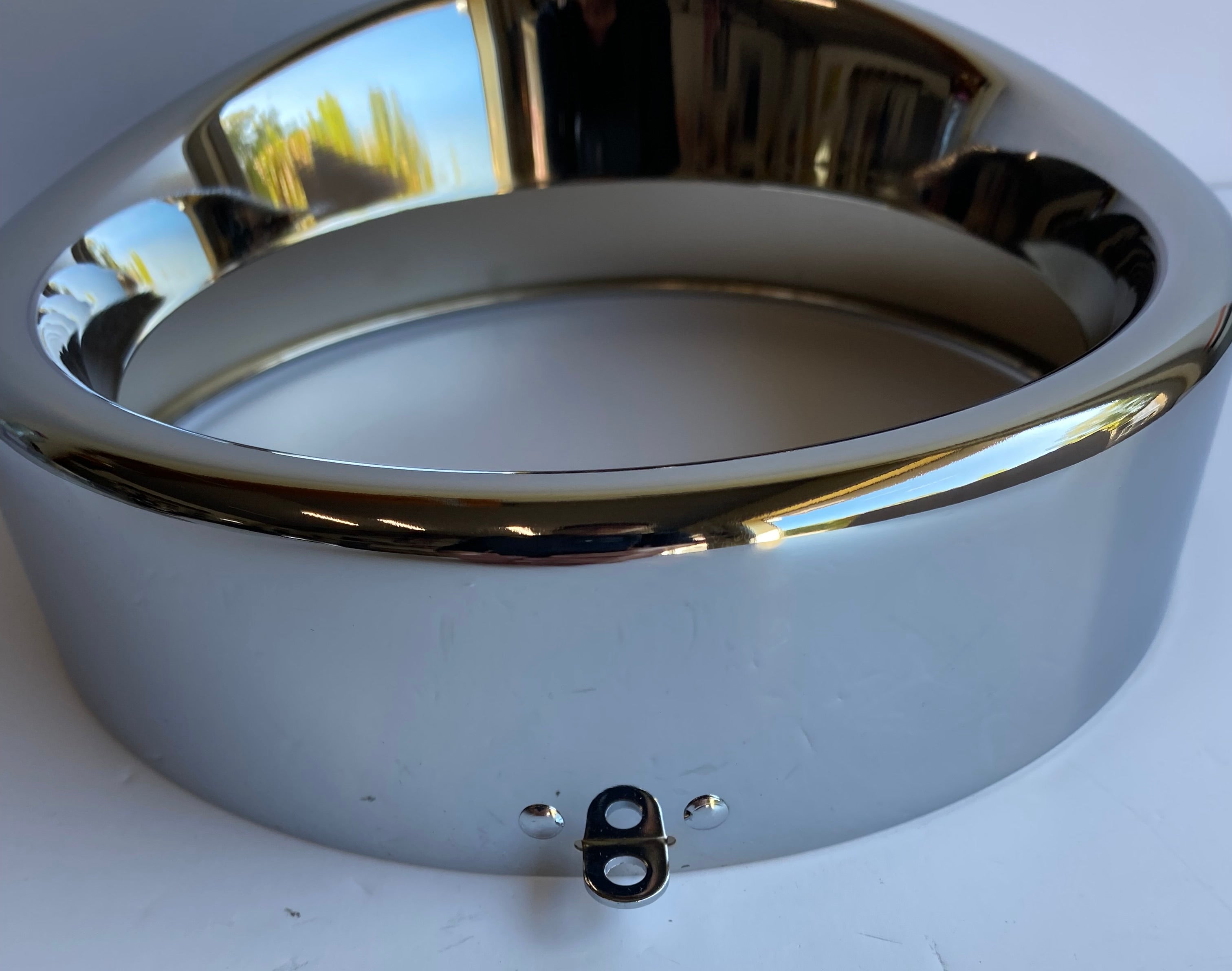 Cerclage phare 7 pouces visière chromé Softail Harley Davidson REF MCS 991152