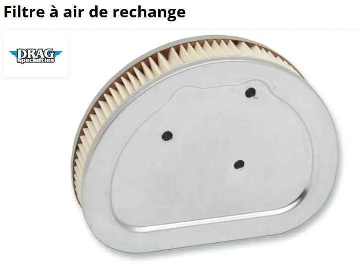 Filtre à air origine Twin Cam Harley Davidson REF OEM 29461-99 & 29400042