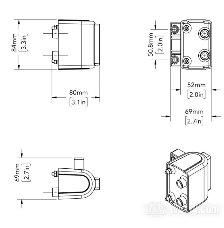 Bobine allumage HT 5 ohms Harley Davidson REF WW 12-138