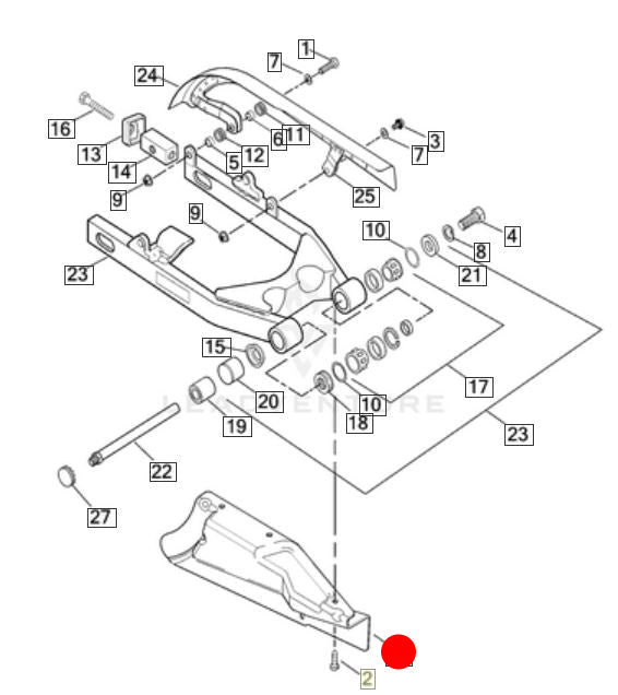 Cache courroie secondaire inférieur Dyna Harley Davidson REF OEM 60356-00