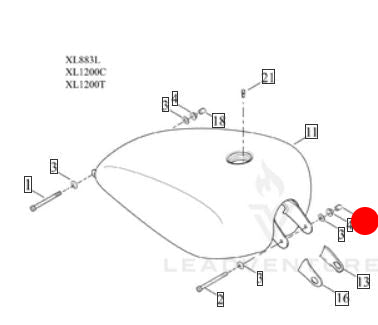 Bouchon protection vis 5/16 Klaxon, vis réservoir Harley Davidson REF OEM 89579-91